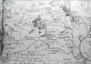 1822 Greenwood Map Hanley Castle.