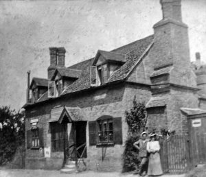 Hanley Castle post office, c1900.